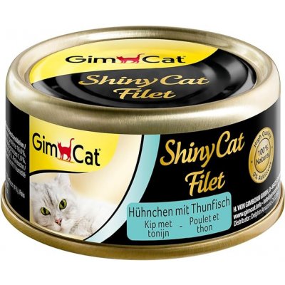 Gimpet ShinyCat filet pro kočky kuře s tuňákem 70 g – Hledejceny.cz