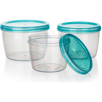 Banquet Dóza kulatá 3dílná 0,6 0,88 1,18 l – Zboží Dáma