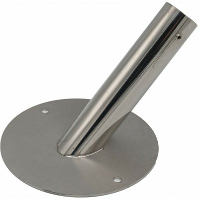 Fasádní držák na vlajku - nerezový (kruh) - Jednoramenný – Zboží Mobilmania