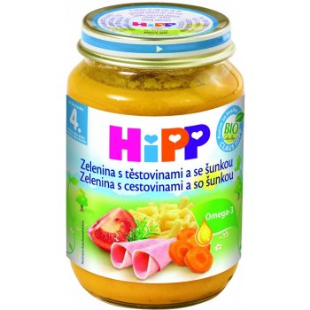 HiPP BIO Zelenina s těstovinami a šunkou 6 x 190 g