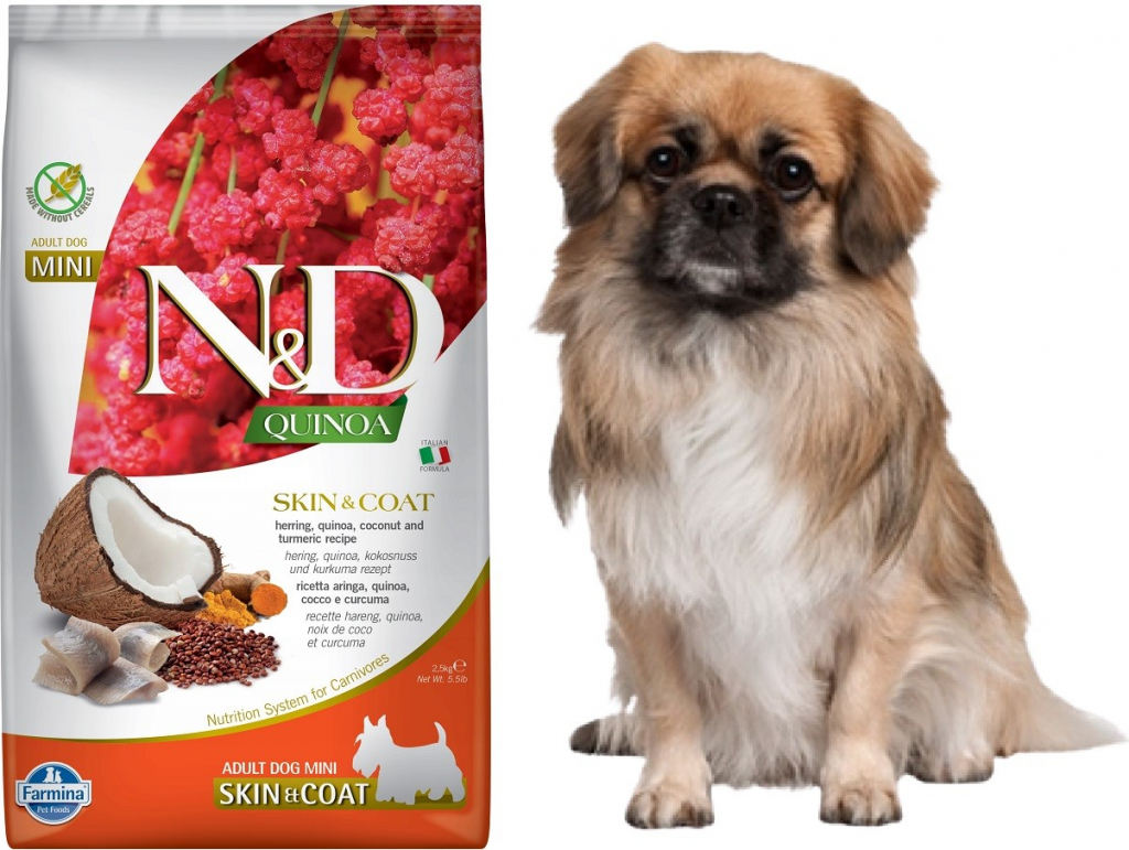 N&D Quinoa Dog Adult Skin & Coat Grain Free herring & coconut 2,5 kg