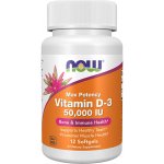 Now Foods Vitamin D-3 50 000 IU 12 Softgels – Hledejceny.cz