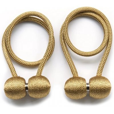 Magnetická spona na závěs - Zlatá – Sleviste.cz