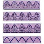 Pavoni Vykrajovátko a 3 vytlačovače na marcipán (krajky) 14x3,5cm – Hledejceny.cz