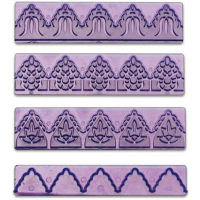 Pavoni Vykrajovátko a 3 vytlačovače na marcipán (krajky) 14x3,5cm – Hledejceny.cz