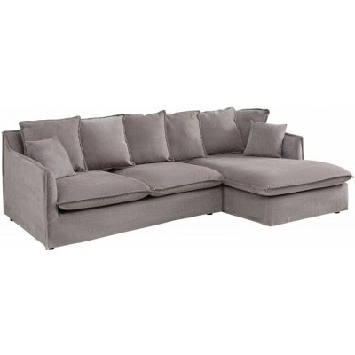 Interior DE Rohová pohovka Heaven taupe samet RP40674 – Zbozi.Blesk.cz