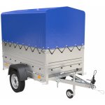 Garden Trailer 200 KIPP s BIS bočnicemi, rámem H-800 a modrou plachtou – Zboží Mobilmania