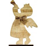 DECOLED Vánoční dřevěný anděl 10x20 cm – Hledejceny.cz