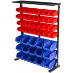 AHProfi Kovový regál s plastovými boxy 47 ks - SBRF3447 – Hledejceny.cz