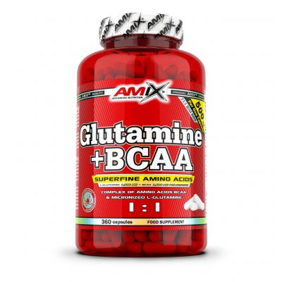 Amix Glutamine + BCAA 360 kapslí – Zboží Mobilmania