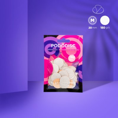 Staleks Pododisc Pro M/180W Bílé pilníky pro pedikúru – Sleviste.cz