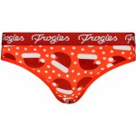 Frogies Dámske kalhotky Red hat Christmas - Frogies krémová | tmavě červená červená – Zboží Dáma