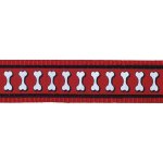 Red Dingo vodítko přepínací Bones reflexní – Zboží Dáma