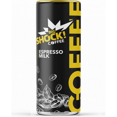 Big Shock Coffee Espresso Milk 250 ml – Zboží Dáma