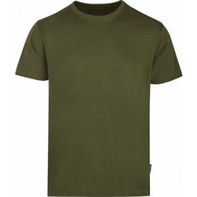 pánské tričko z česané organické bavlny HRM olivová zelená