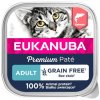 Paštika pro kočky Eukanuba Grain Free Adult losos 16 x 85 g