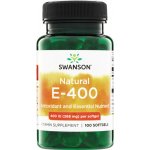 Swanson Natural Vitamin E 400 IU 100 softgelových kapslí – Hledejceny.cz