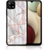 Pouzdro a kryt na mobilní telefon Samsung PROTEMIO 39453 MY ART Silikonový kryt Samsung Galaxy A22 5G PINK MARBLE (143)