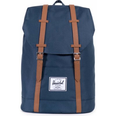 Herschel Retreat navy/tan synthetic leather 19,5 l – Zboží Mobilmania