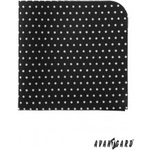 Avantgard Kapesníček Lux černá s bílými puntíky 583 1977