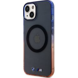 BMW "M" Collection IML Gradient Bumper MagSafe iPhone 15 Plus šedé