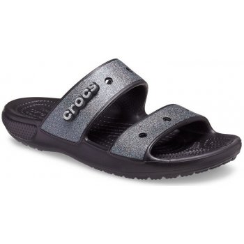 Crocs Classic Glitter II černo-stříbrné