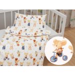 Biante povlečení postýlky Sandra SA611 Hravé myšky na bílém postýlky 90 x 140 cm 40 x 60 cm – Sleviste.cz