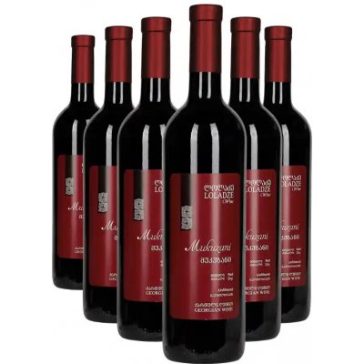 Loladze MUKUZANI červené suché víno 14,5% 6 x 0,75 l (holá láhev) – Hledejceny.cz