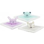 JUNIOR snuggler plyšový mazlíček čtverec s plyšovou hlavou 20 x 20 cm – Hledejceny.cz