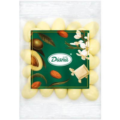 Diana Company Mandle v polevě z bílé čokolády 100 g – Zboží Mobilmania