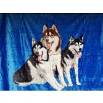 Elway Deka akryl pes Husky 160x210 – Zboží Mobilmania