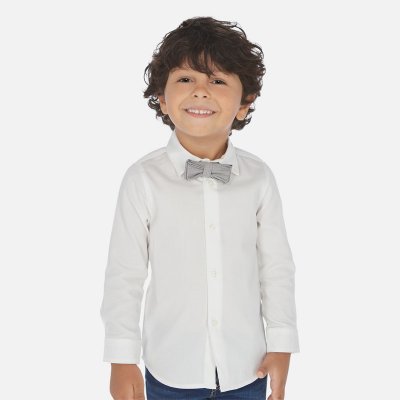 Mayoral košile s dlouhým rukávem s motýlkem bílá – Zboží Dáma