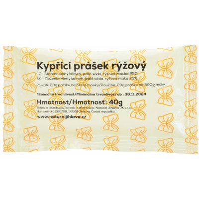 Natural Jihlava Kypřící prášek Natural Bio 40 g – Hledejceny.cz