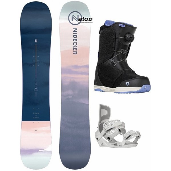 Snowboard set NIDECKER ORA + GRAVITY + GRAVITY ATOP 23/24