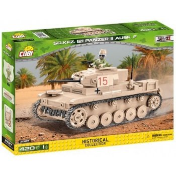 COBI 2527 World War II Lehký tank SD.KFZ. 121 PANZER II AUSF. F