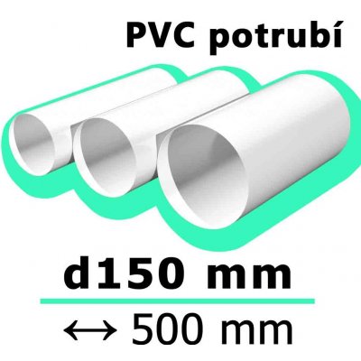 Mikawi Kulaté ventilační potrubí 150 mm x 500 mm 59-3272 – Sleviste.cz