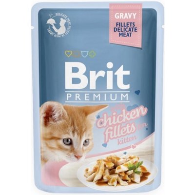 Brit Premium Kitten Chicken Fillets & Gravy 85 g – Zboží Mobilmania