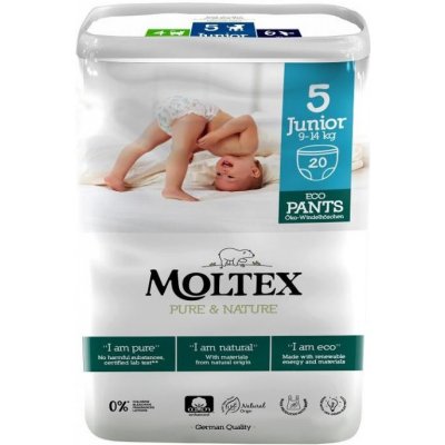 Moltex Pure & Nature natahovací Junior 9-14 kg 20 ks – Zbozi.Blesk.cz