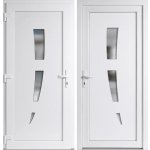 OknaDvereNaMiru.cz Vchodové dveře 123 bílá / bílá levé otevírání dovnitř 100 x 210 cm – Hledejceny.cz