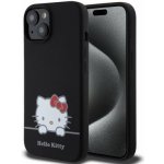 Hello Kitty Liquid Silicone Daydreaming Logo Apple iPhone 15 černé