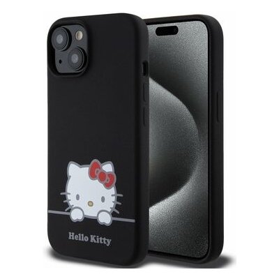 Hello Kitty Liquid Silicone Daydreaming Logo Apple iPhone 15 černé – Zbozi.Blesk.cz