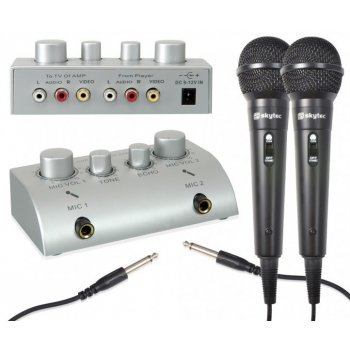 Skytec karaoke set se 2 mikrofony