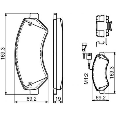 BOSCH Sada brzdových destiček, kotoučová brzda 0 986 494 580 – Zbozi.Blesk.cz