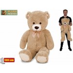 Mikro trading Plush Friends Medvěd s mašlí světle hnědá 100 cm – Sleviste.cz