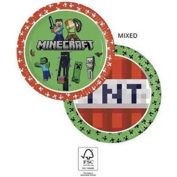 Procos Papírové talíře EKO Minecraft 23cm