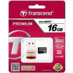 Transcend microSDHC 16 GB Class 10 + USB čtečka TS16GUSDHC10-P3 – Zbozi.Blesk.cz