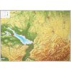 Nástěnné mapy Georelief Allgäu, Bodamské jezero - plastická mapa 80 x 60 cm Varianta: bez rámu, Provedení: plastická mapa