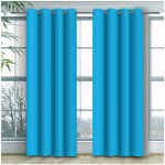 Mondo Italia Závěs na kroužcích Heaven tyrkysově modrý Tyrkysová 140x250 cm – Zboží Mobilmania