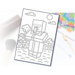 Radost v písku Šablona na pískování minecraft vesničan A6 – Zboží Dáma