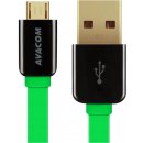 Avacom DCUS-MIC-120G USB - Micro USB, 120cm, zelený